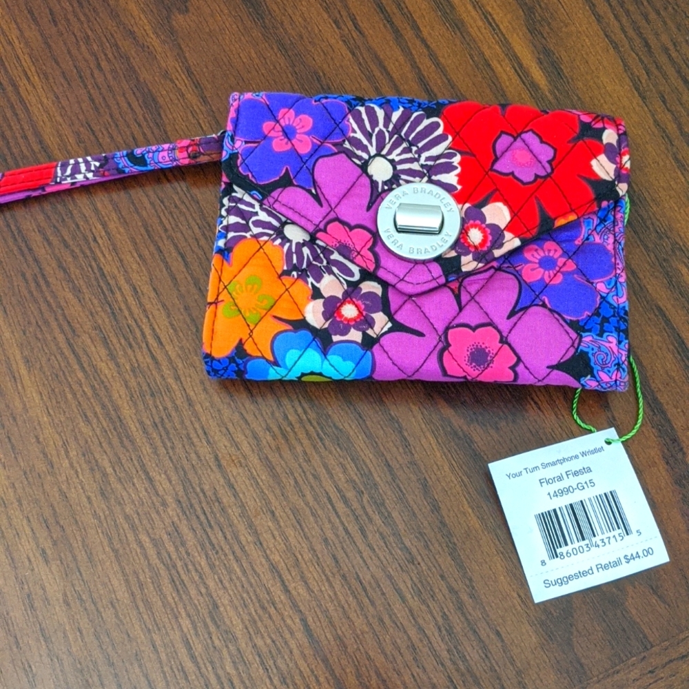Vera Bradley wristlet, floral fiesta